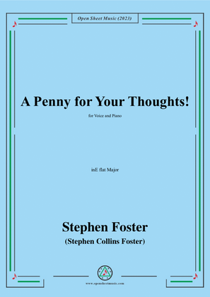 Book cover for S. Foster-A Penny for Your Thoughts!,in E flat Major