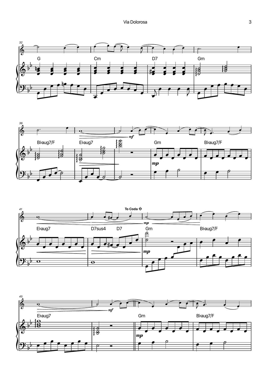 Via Dolorosa Chamber Music scores gallery preview page 3