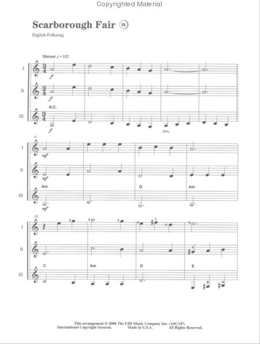 Everybody's Guitar Ensembles, Book 1 Guitar Ensemble scores gallery preview page 3
