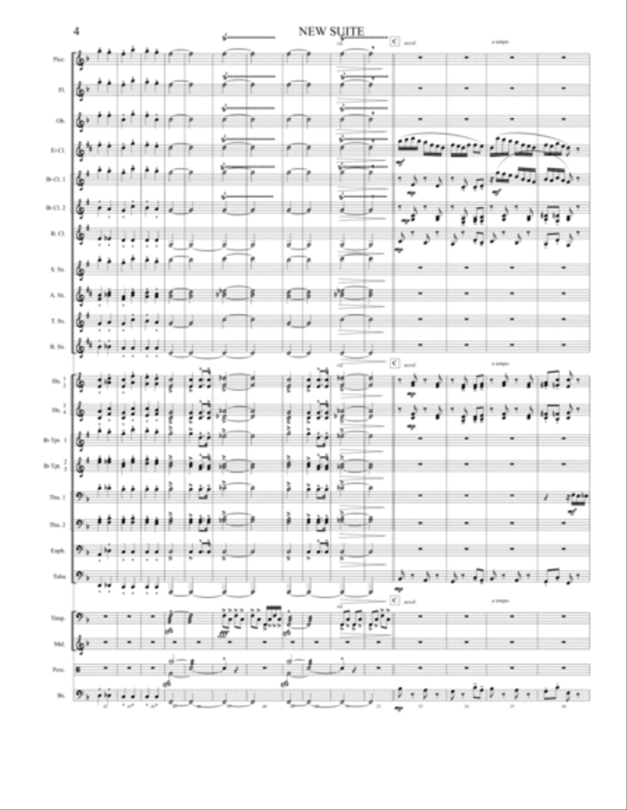 New Suite (Score) Concert Band scores gallery preview page 4