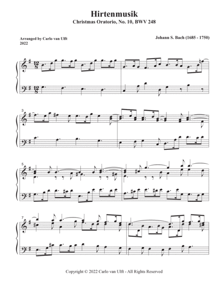 Hirtenmusik (Christmas Oratorio, BWV 248, No. 10)