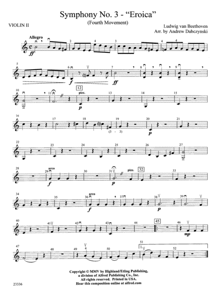 Symphony No. 3 - Eroica (4th Movement): 2nd Violin
