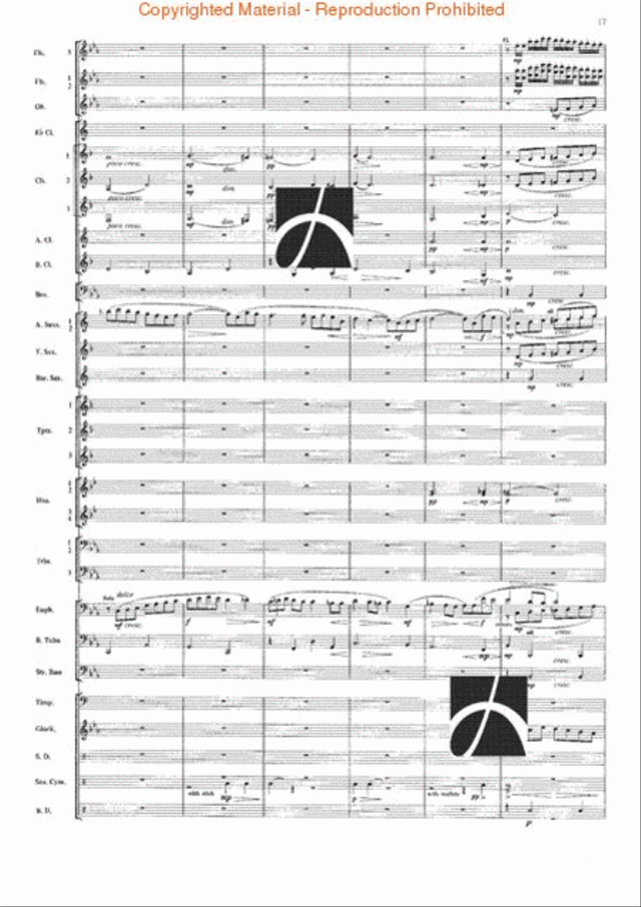 The Seventh Night of July Concert Band scores gallery preview page 14