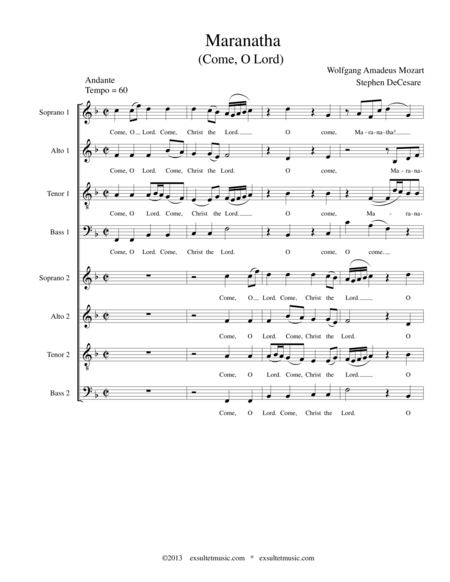 Maranatha (SATB divisi choir) image number null