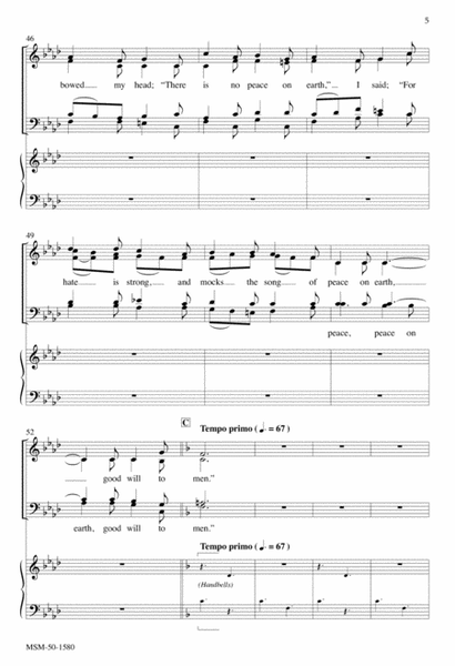 I Heard the Bells on Christmas Day (Downloadable Choral Score)