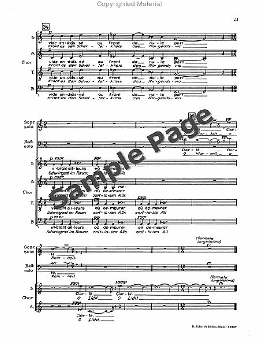 Sutermeister H Ecclesia Kantate (1972/73) 4-Part scores gallery preview page 24