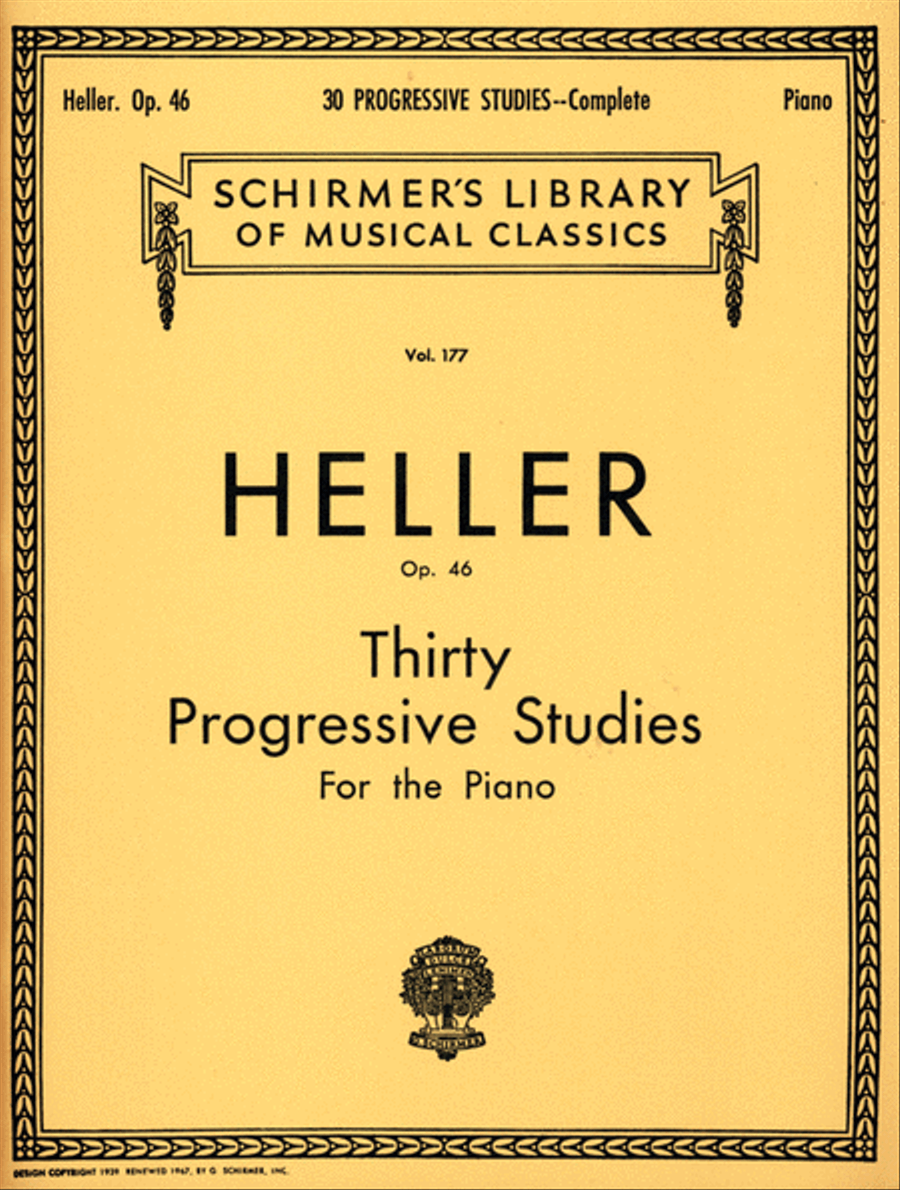 30 Progressive Studies, Op. 46 (Complete) Piano Method scores gallery preview page 1