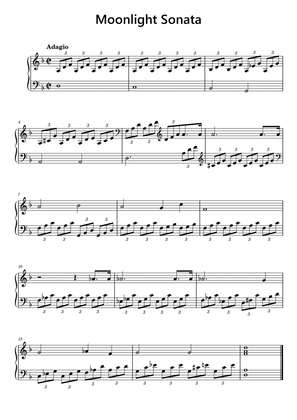 Moonlight Sonata Easy