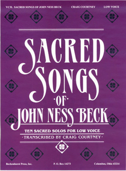 Sacred Songs of John Ness Beck - Low Voice image number null