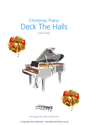 Deck The Halls - Solo Piano - Easy