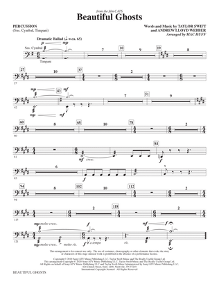 Beautiful Ghosts (from the Motion Picture Cats) (arr. Mac Huff) - Percussion