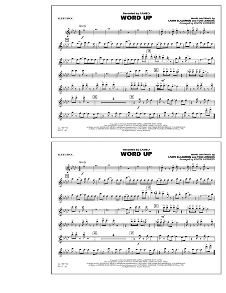 Word Up - Flute/Piccolo