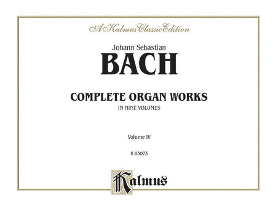 Complete Organ Works, Volume 4 Organ scores gallery preview page 1