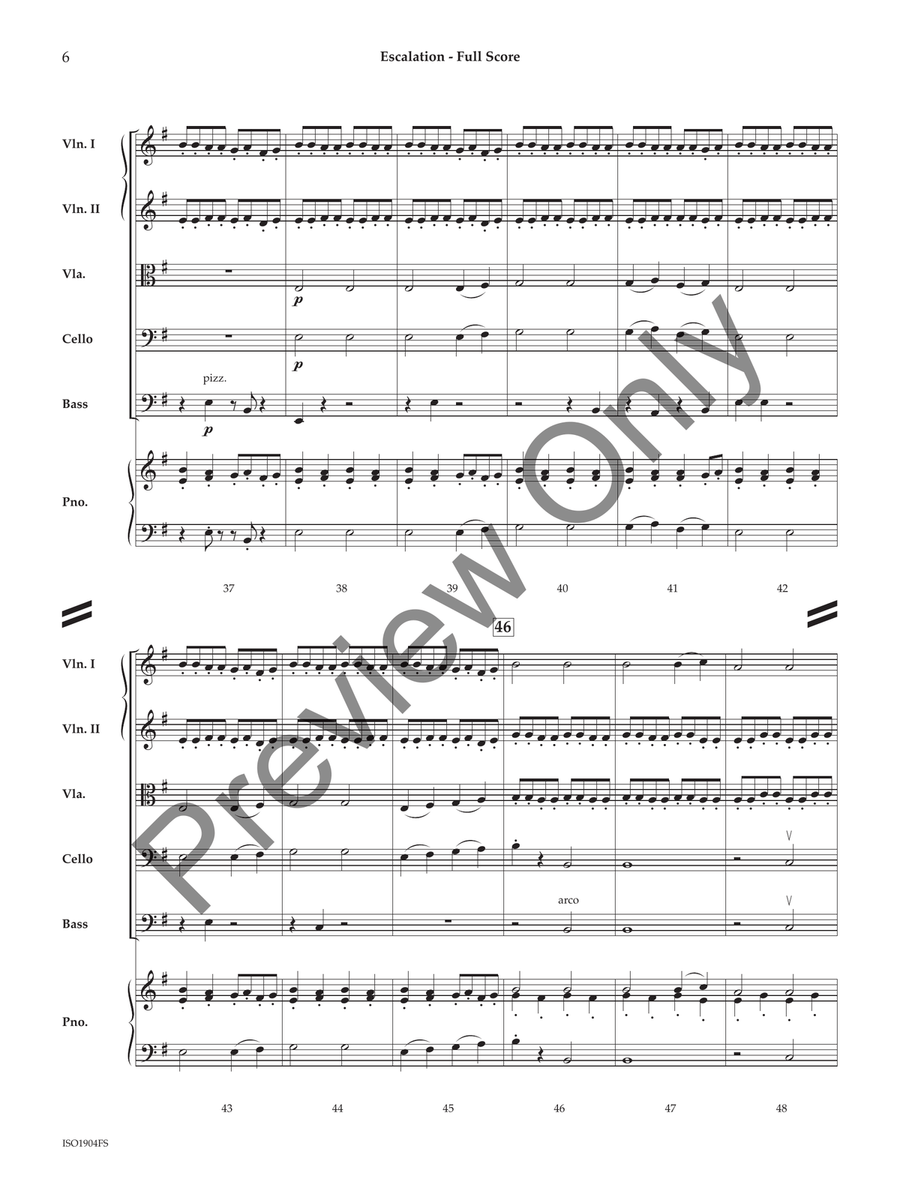 Escalation (Score) String Orchestra scores gallery preview page 5