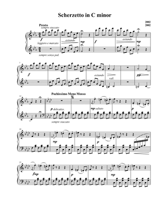 Scherzetto in C minor, Op. 2