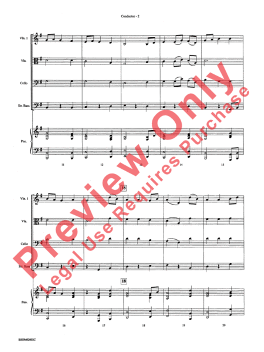 The Bringer of Joy (based on Jupiter from The Planets) String Orchestra scores gallery preview page 5