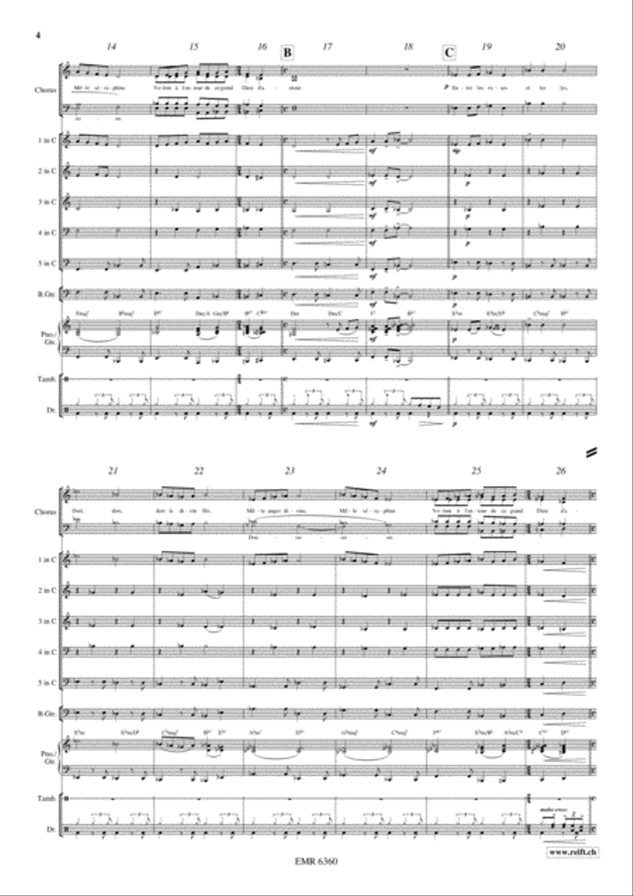 Ox And Donkey Blues 4-Part scores gallery preview page 5