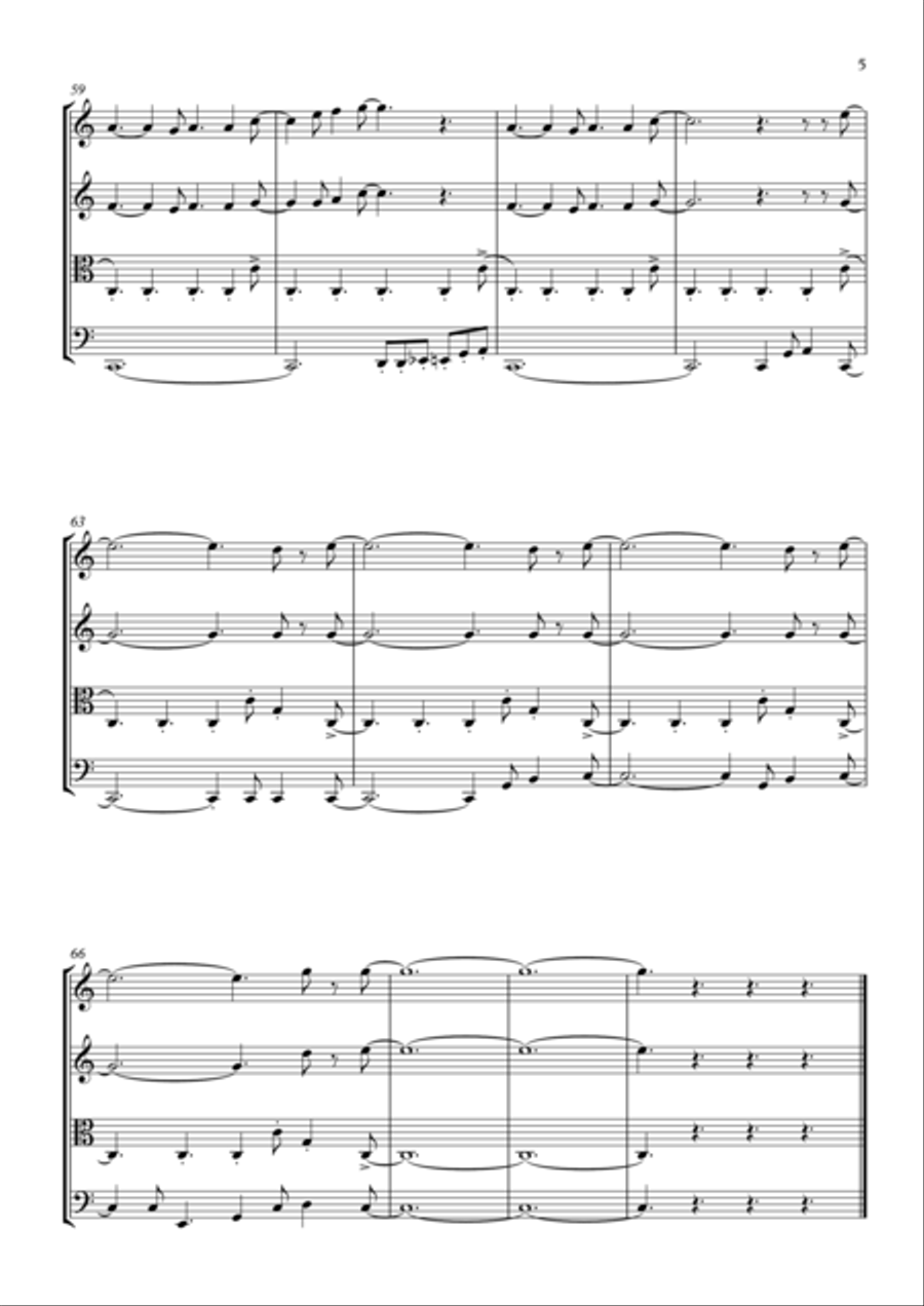 You're My Best Friend You're My Best Friend String Quartet scores gallery preview page 6