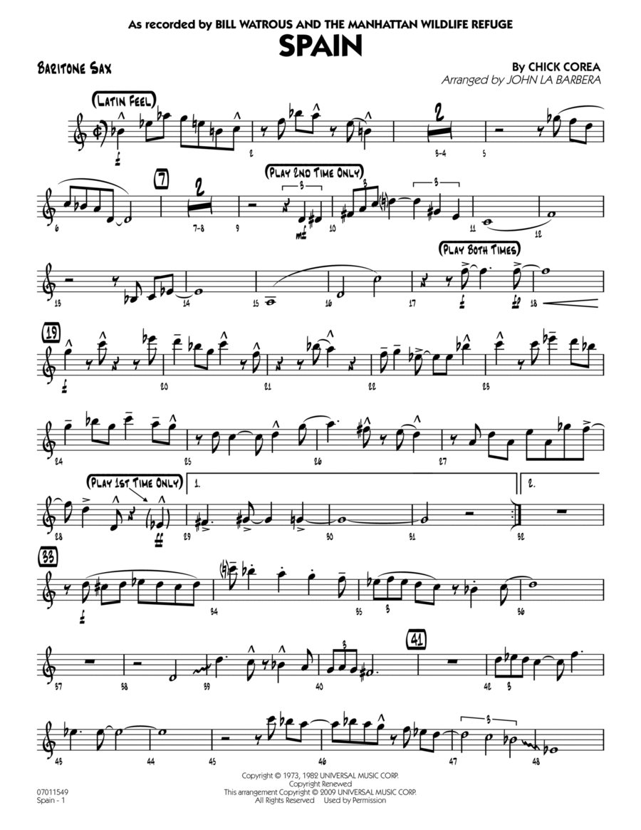 Spain - Baritone Sax