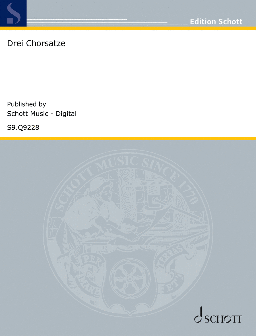 Drei Chorsätze SSAA scores gallery preview page 1