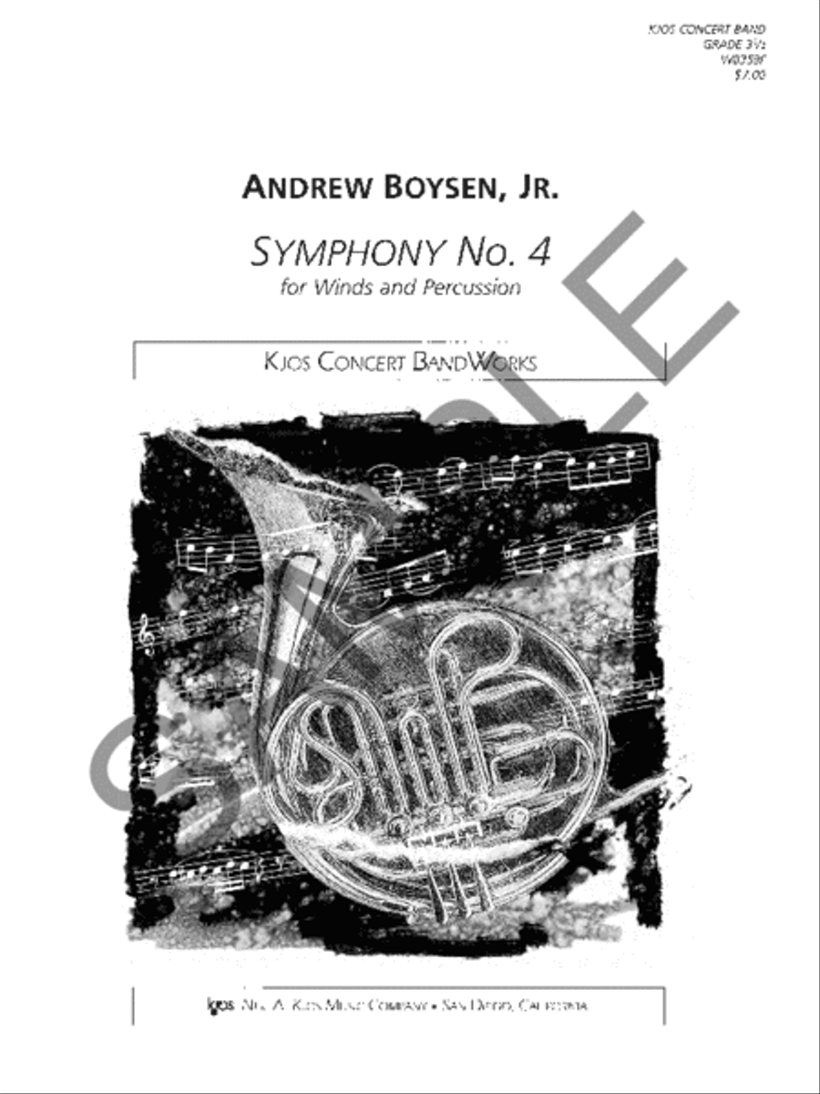 Symphony No. 4 - Score Symphony No. 4 - Score Concert Band scores gallery preview page 2