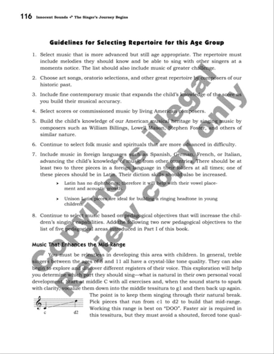 Innocent Sounds: Book I The Singer's Journey Begins Voice scores gallery preview page 25
