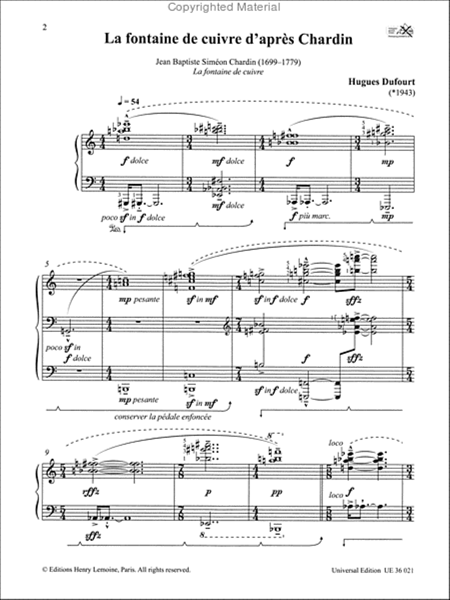 Univers Paralleles Chamber Music scores gallery preview page 2