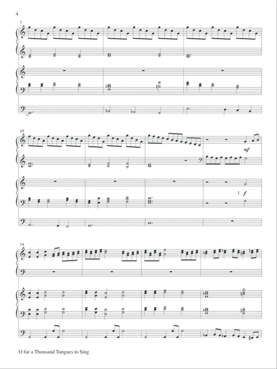 Where Two Are Gathered Organ scores gallery preview page 7