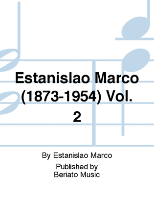 Book cover for Estanislao Marco (1873-1954) Vol. 2