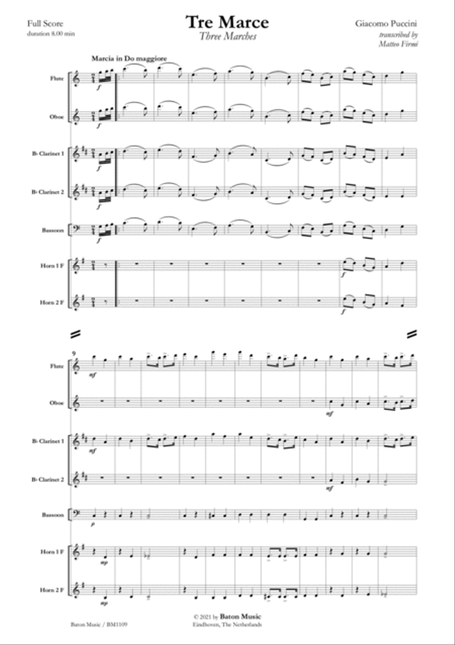 Tre Marce Tre Marce B-Flat Clarinet scores gallery preview page 2