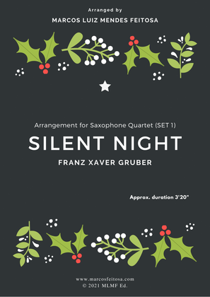 Silent Night - Saxophone Quartet (SET 1)