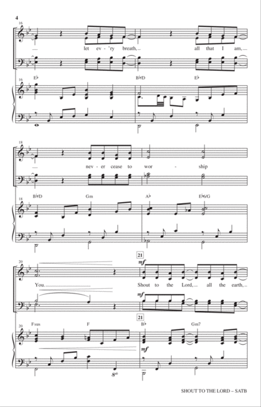 Shout To The Lord 4-Part scores gallery preview page 3