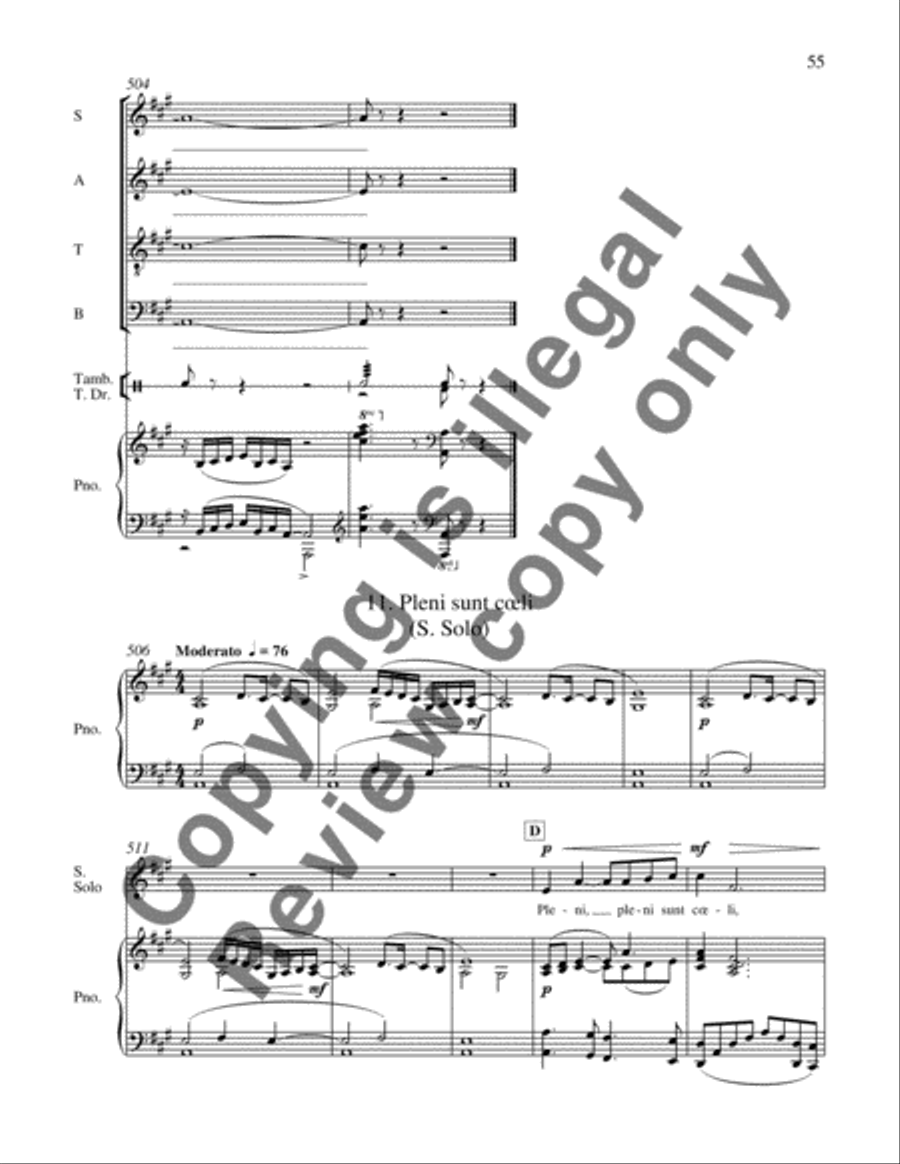 Mass: A Celebration of Life 4-Part scores gallery preview page 8