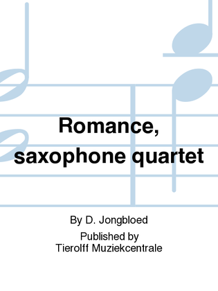 Book cover for Romance, Saxophone Quartet