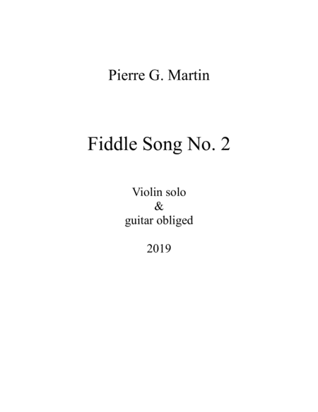 Fiddle Song No. 2 image number null
