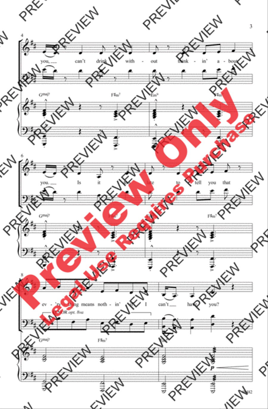 If I Can't Have You 4-Part scores gallery preview page 3