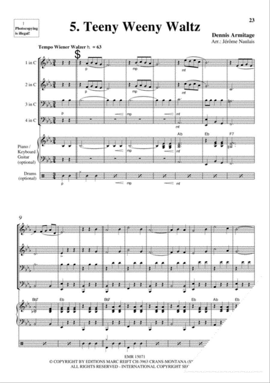 Brass Quartets Vol. 14 Brass Ensemble scores gallery preview page 7