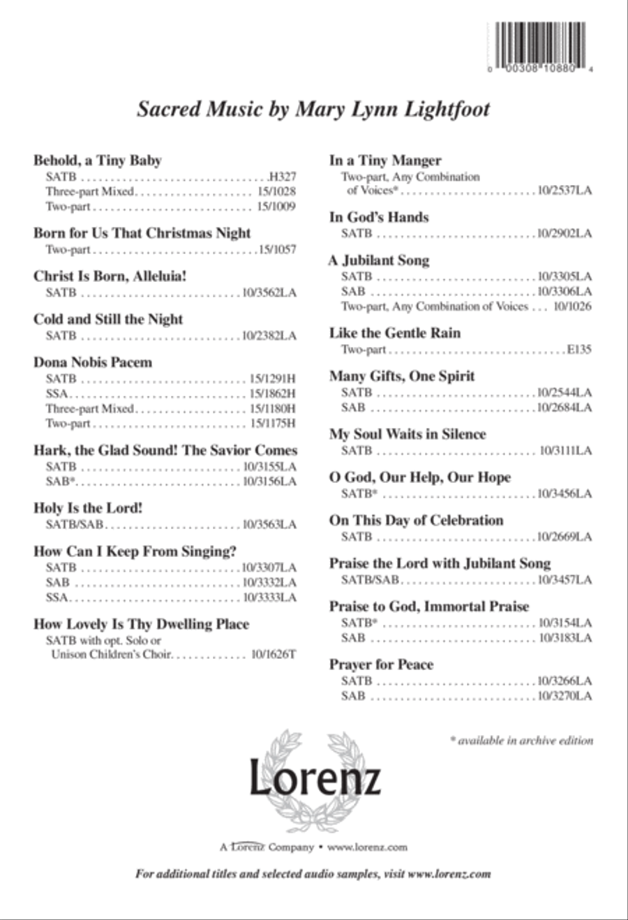 Praise the Lord with Jubilant Song 4-Part scores gallery preview page 12