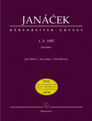 Book cover for 1. X. 1905 for Piano 'Sonata'