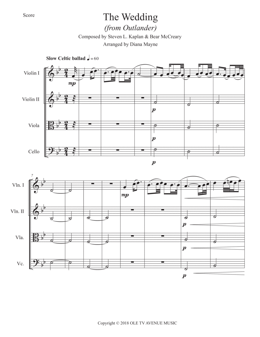 The Wedding String Quartet scores gallery preview page 1