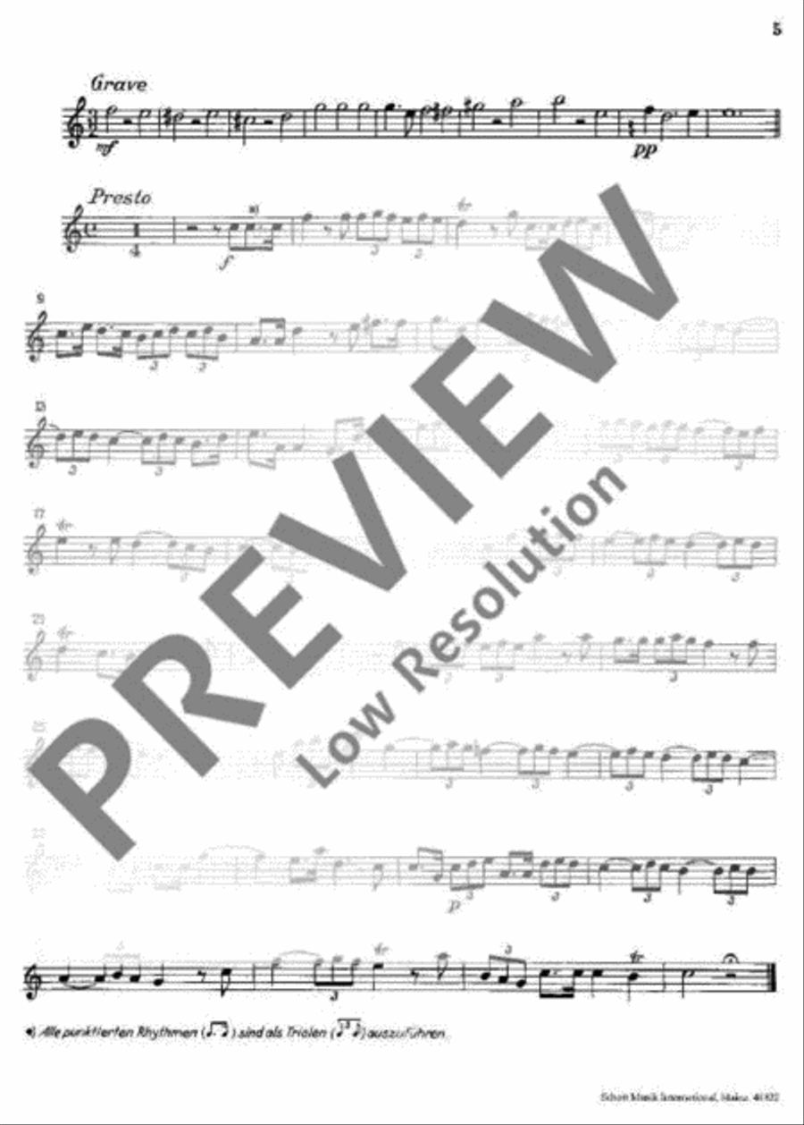 Musik am Mainzer Hof Violin scores gallery preview page 5