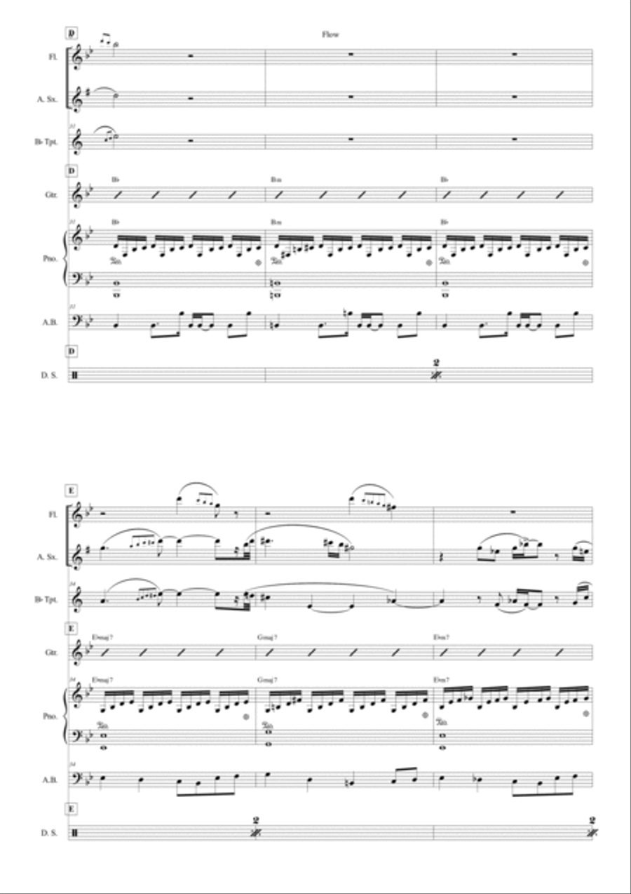 Flow Flow Jazz Ensemble scores gallery preview page 6