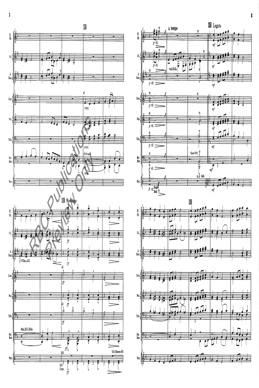 Fantasy On A Christmas Hymn Tune Concert Band scores gallery preview page 4