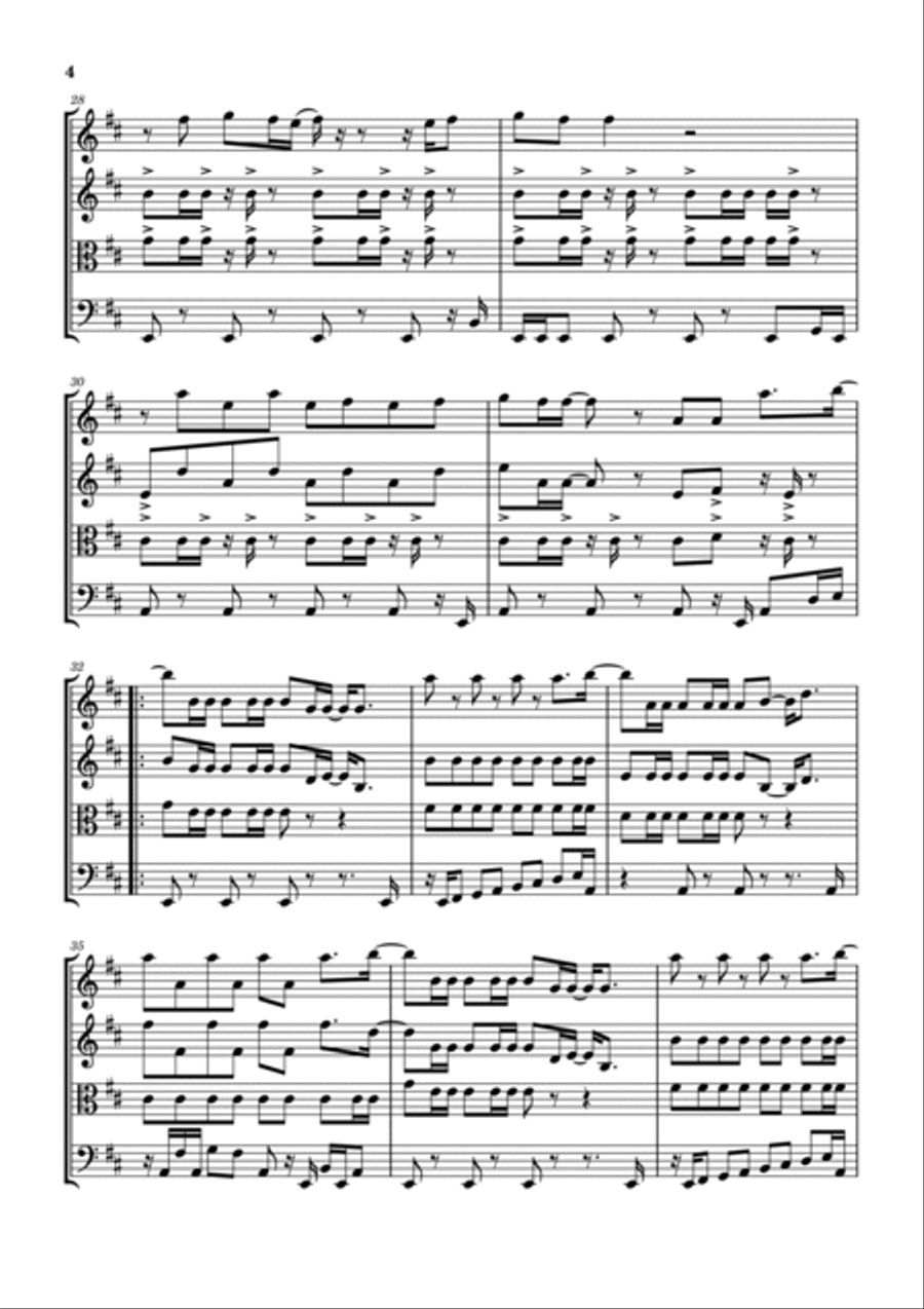 Good Times String Quartet scores gallery preview page 5