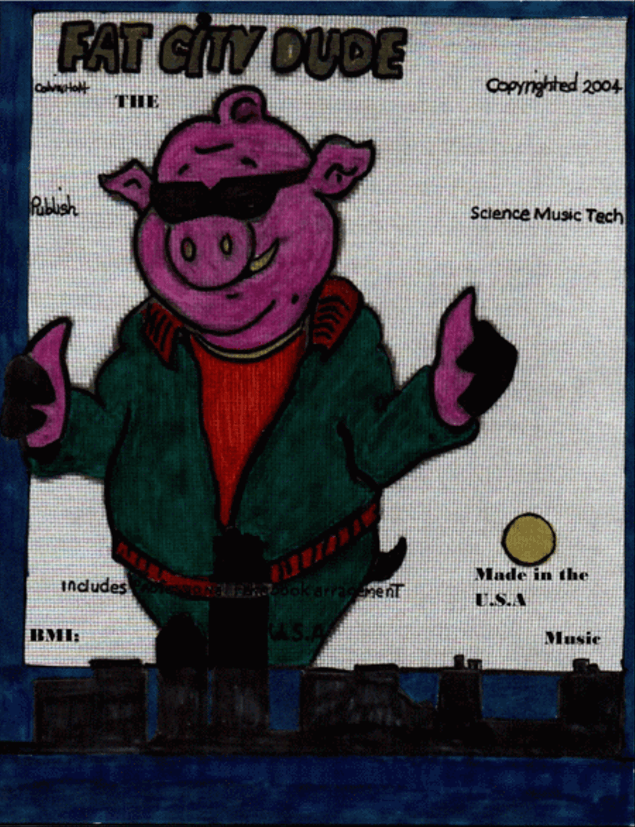 The fat city Dude Easy Piano scores gallery preview page 1