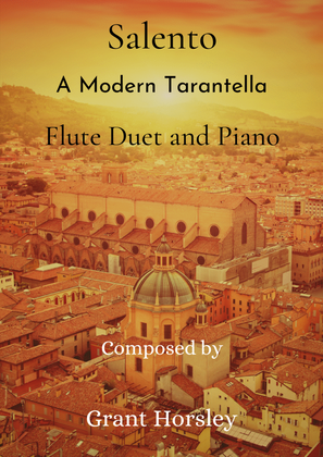 Book cover for "Salento" A Modern Tarantella for Flute Duet and Piano-Intermediate