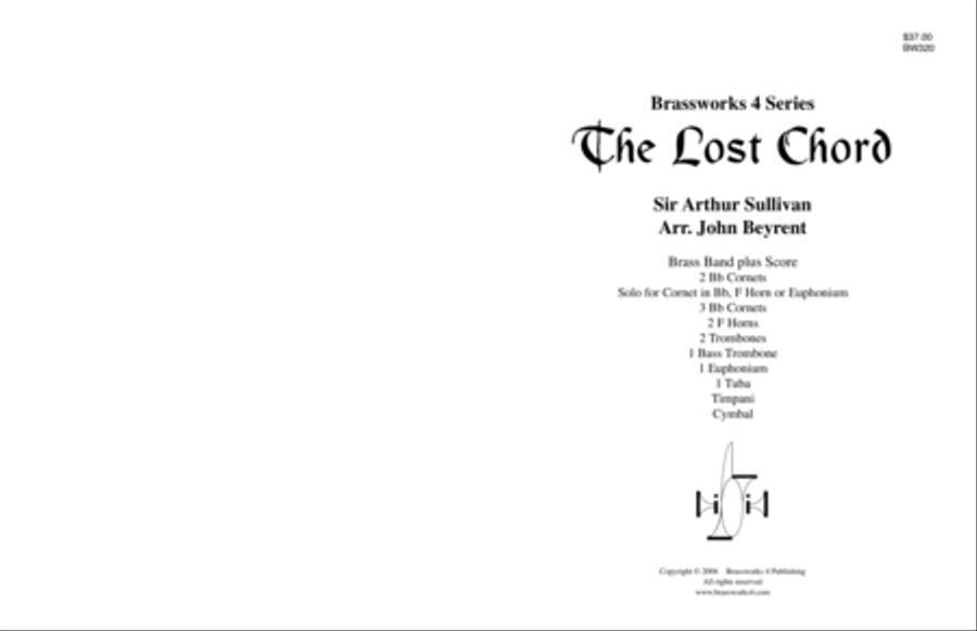The Lost Chord Cornet scores gallery preview page 1
