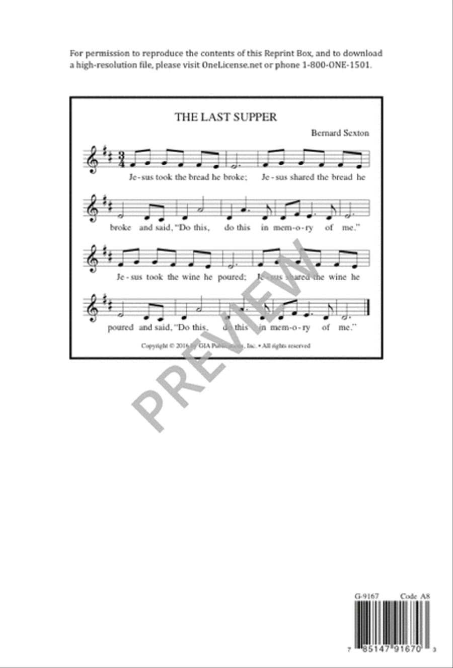 The Last Supper The Last Supper 4-Part scores gallery preview page 9