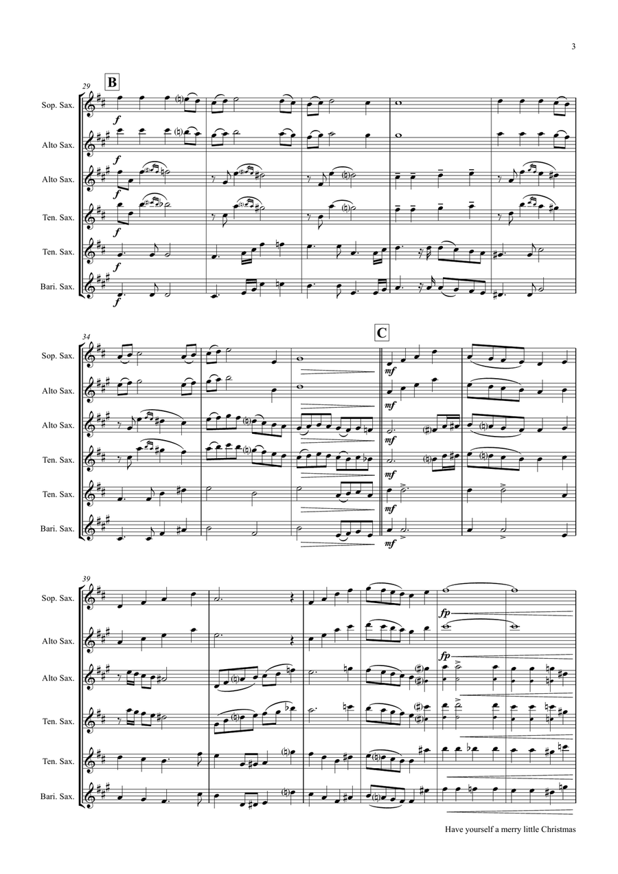 Have Yourself A Merry Little Christmas from MEET ME IN ST. LOUIS Woodwind Trio scores gallery preview page 3