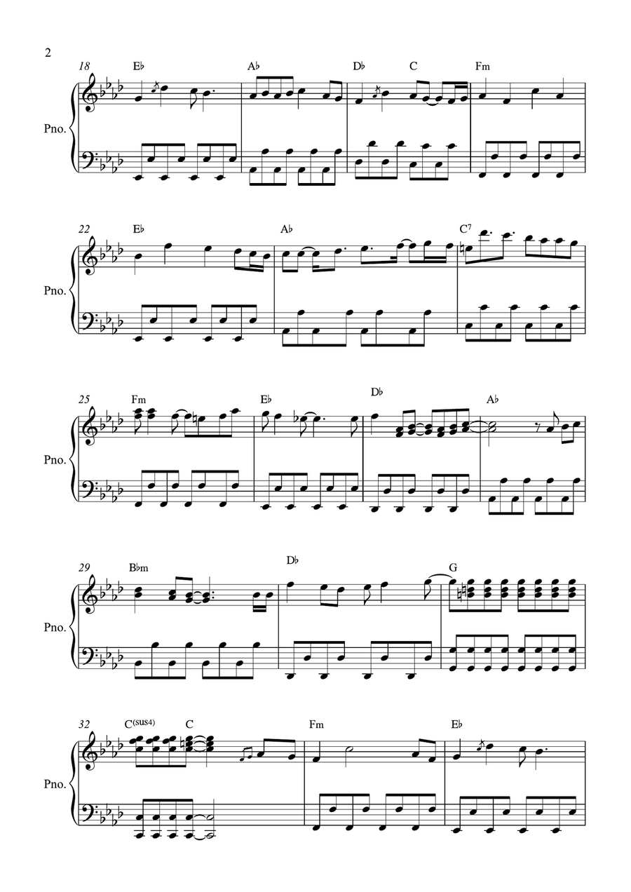 Detective Conan: Main Theme Easy Piano scores gallery preview page 2